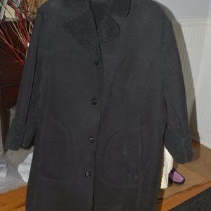 Shearling-inspired Lightweight Ladies Coat, L